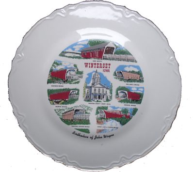 John Wayne Birthplace Plate.