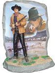 John Wayne Figurine Gunslinging Hero by Bradford Exchange