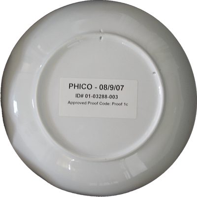 Reverse of above plate
