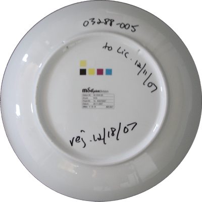 Reverse of above plate
