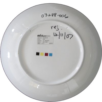 Reverse of above plate