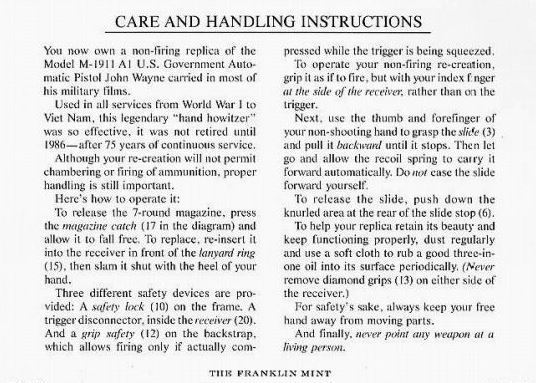 John Wayne Armed Forces Commemorative 45 Automatic