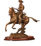 John Wayne Bronze Model by Franklin Mint