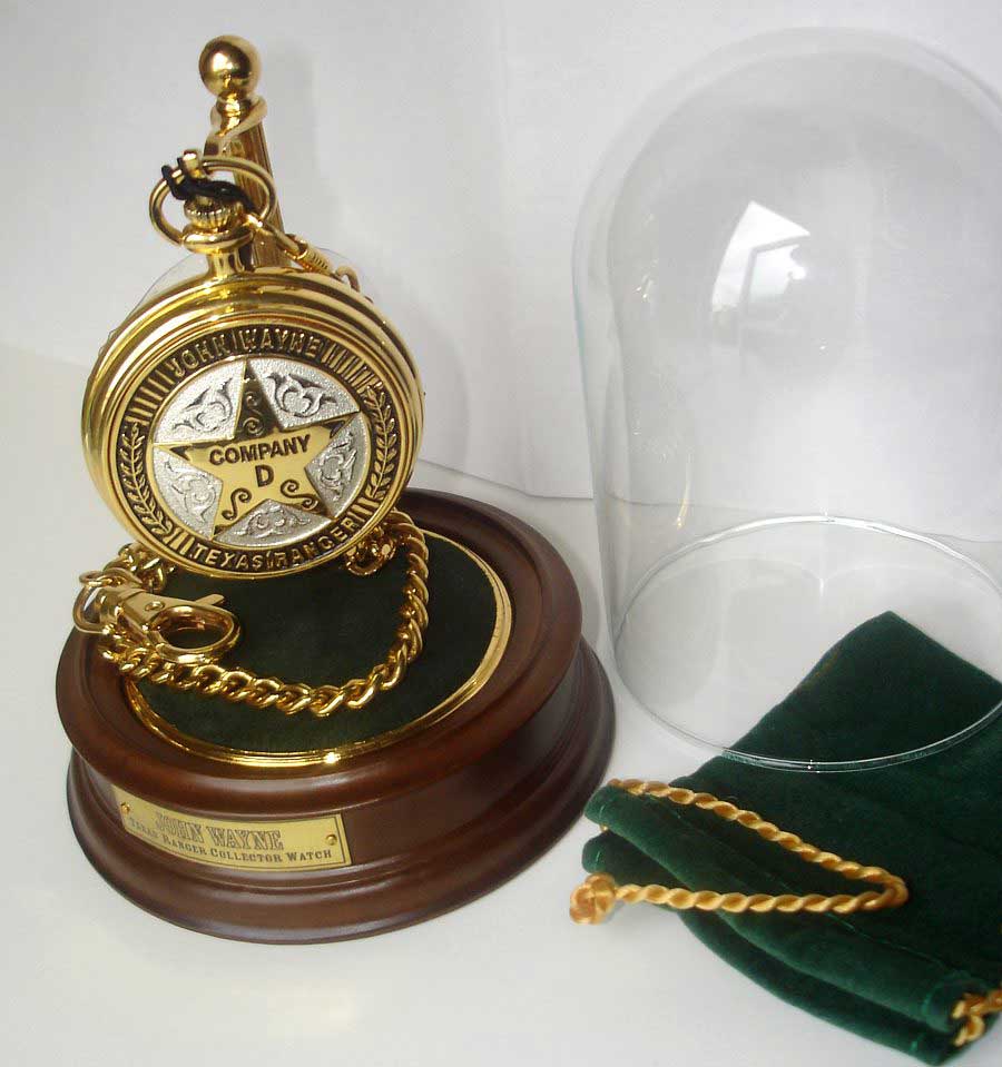 John Wayne Texas Ranger Collector Pocket Watch by Franklin Mint