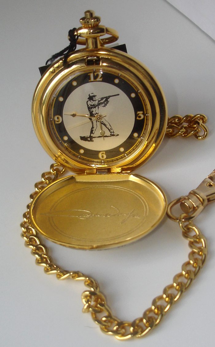 John Wayne Western Collector Pocket Watch by Franklin Mint